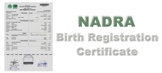 NADRA Birth Certificate Karachi